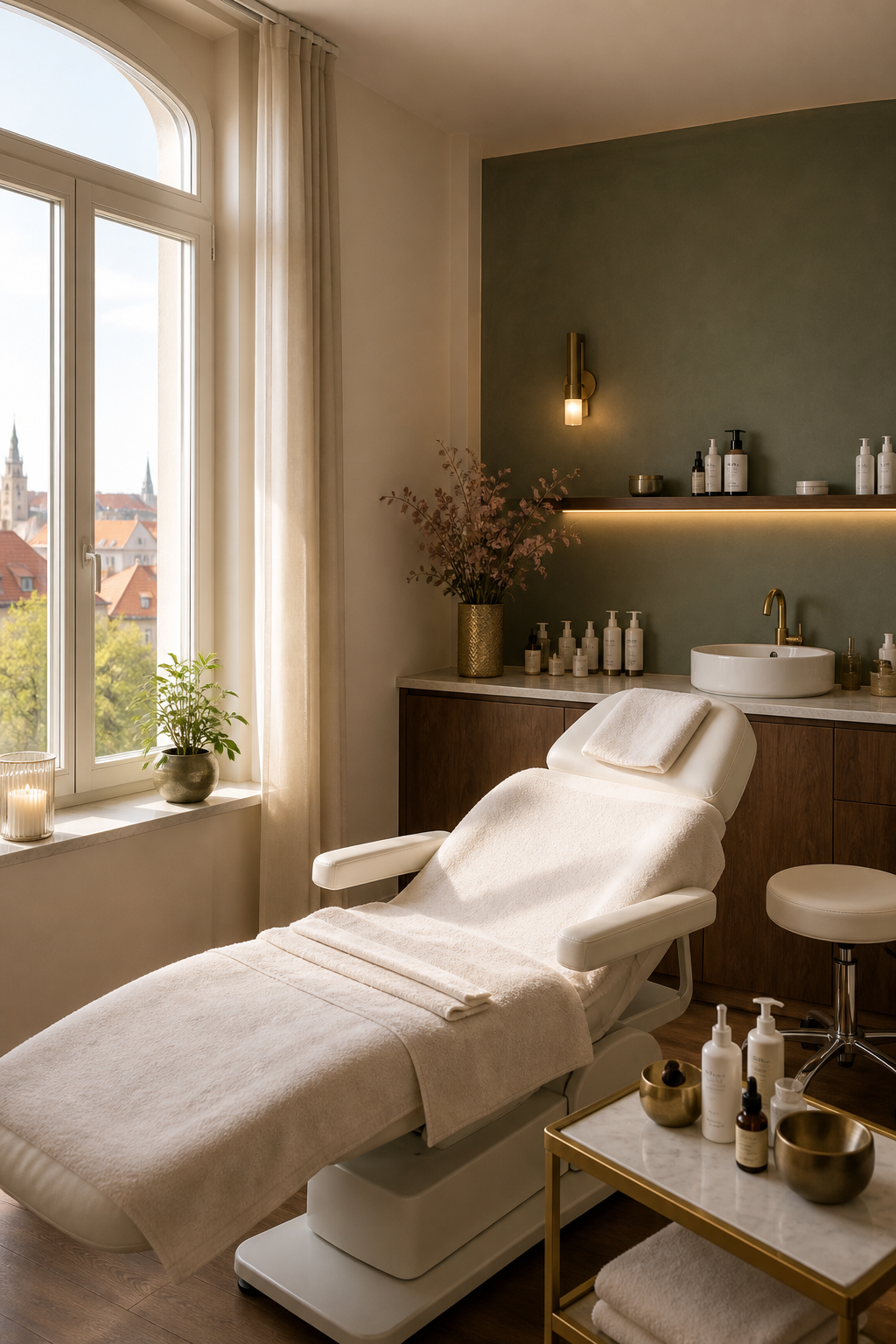 Heller Behandlungsraum bei Apenberg Kosmetik in Göttingen
